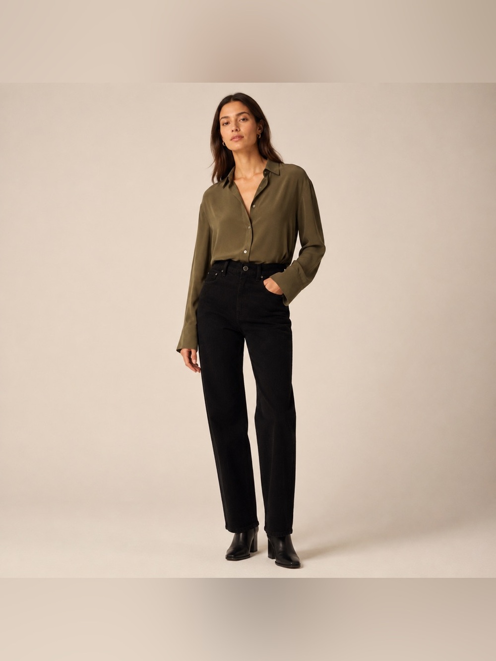 J. Crew Jeans Womens 29 ‘96 High Rise Straight Leg Black